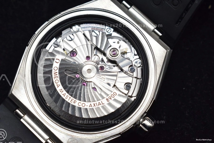 418 Gummy Dial Sophisticated Super Edition Strap A8900 Gray SS 1:1 Black Best on Constellation SBF Clone 0409